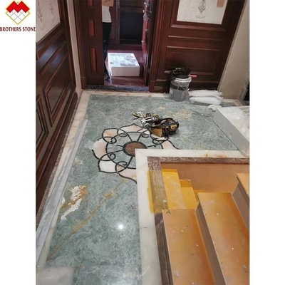 พานีลผนัง Onyx สีฟ้าโปร่งแบบจําเพาะสําหรับ FOB Trade Blue Marble Cladding