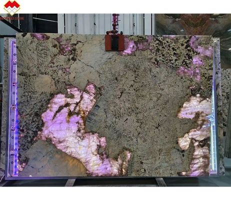 โมเดิร์น ดีไซน์ โกลเด้น ซัพพลายเออร์ สีขาว แปทาโกเนีย แพนโดร่า ควาร์ซิต ฟีนเนียร์ สล็อบ คริสตัล ไวท์ โอนิกซ์ หินโปร่งใส