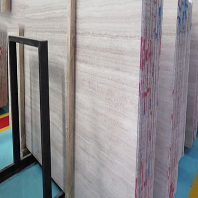 แฟชั่นใหม่หินธรรมชาติลายไม้หินอ่อนสีเทา