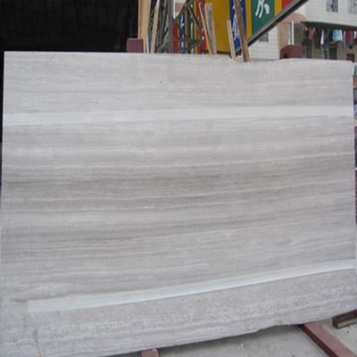 แฟชั่นใหม่หินธรรมชาติลายไม้หินอ่อนสีเทา