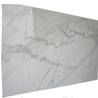 กระเบื้องหินอ่อนหินอ่อนเกรดเอจากอิตาลี Bianco White Carrara Marble Cut To Size