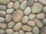 โมเดิร์นประดิษฐ์วัฒนธรรมกลางแจ้งหินนิ่มหินปูนภายในสีขาวสีเทา Cobblefield สีเทากองแห้ง
