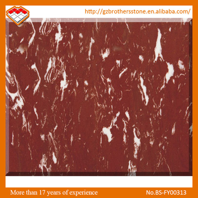 Natural Countertop 96 &quot;x 26&quot; 30mm Rosso Levanto Marble Slab