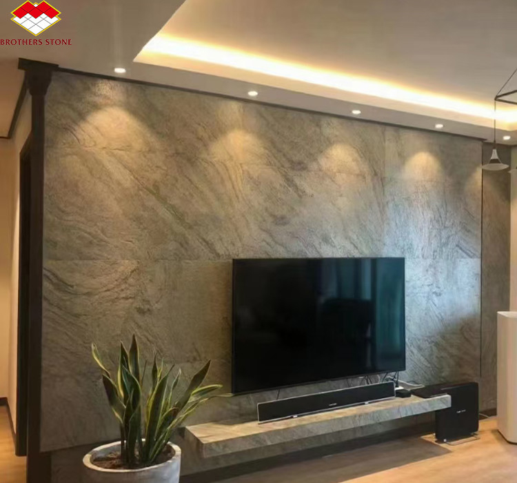 กระเบื้องผนังหินธรรมชาติ ultra-thin veneer sheet สําหรับการออกแบบภายในโรงแรมที่ทันสมัย