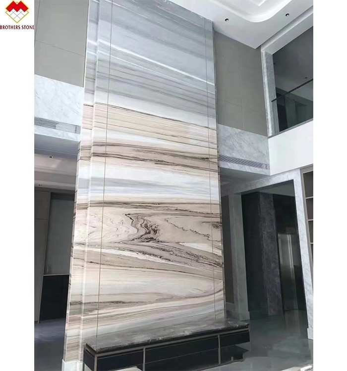 ตลาดตะวันออกกลาง การออกแบบที่ทันสมัย ลักชัวร์ สีน้ําเงิน Bell Palissandro Bluette แผ่นมาร์บอร์ม