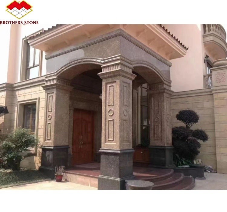 โคลิปเกอร์เนียทองหินแกรนิตตัดตามขนาด สําหรับบันไดและกรอบประตูในภายนอกที่ทันสมัย