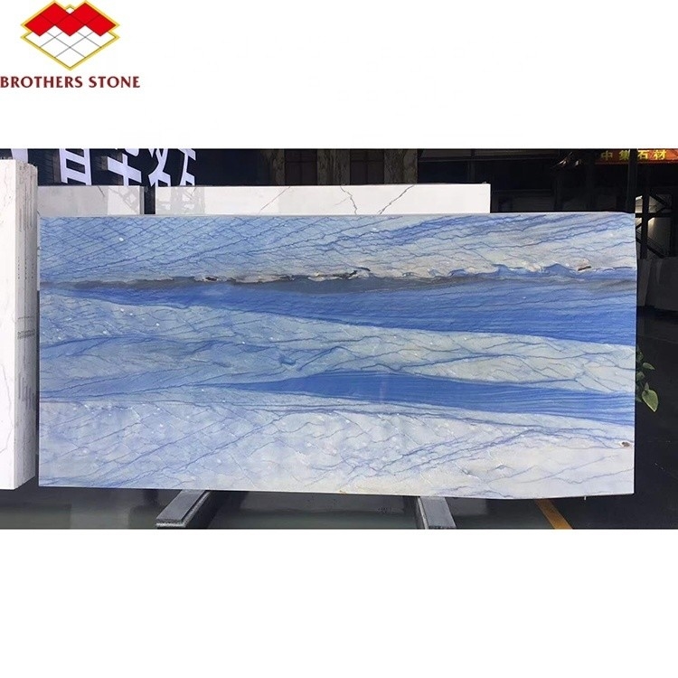 มะคาวบาสสีฟ้า สีอิมเปิเรอรัล มาร์บูลี สีน้ําเงินสว่าง โครงสร้างพื้นหินขนาดใหญ่