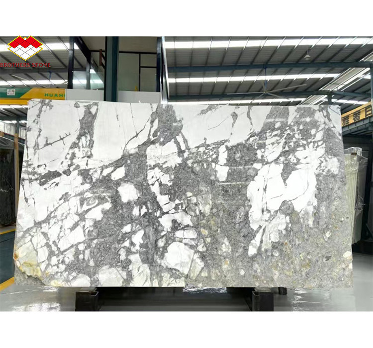 สไตล์การออกแบบที่ทันสมัย หินหรู หินหิมะ ธารน้ํามาร์บอร์สล็อบสําหรับการออกแบบภายใน